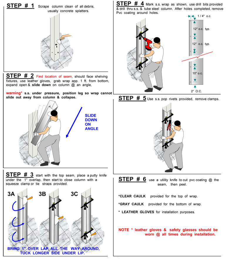square column wrapinstallation instructions