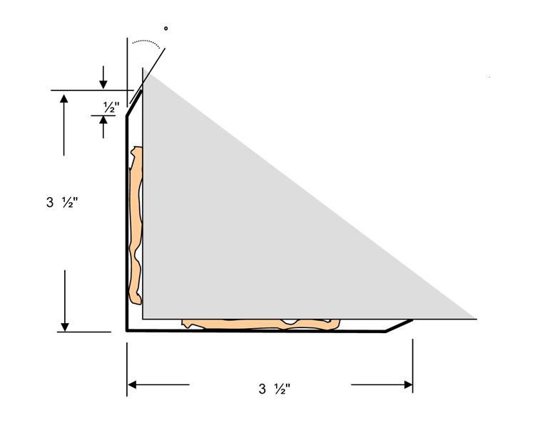 shop drawing stainless steel corner guard